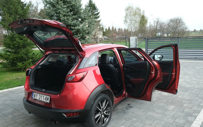 Mazda CX-3 cena 64000 przebieg: 162000, rok produkcji 2016 z Warszawa małe 407